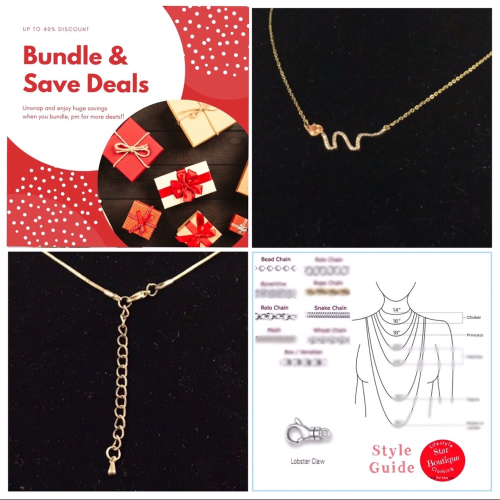 Golden serpent pendant & necklace